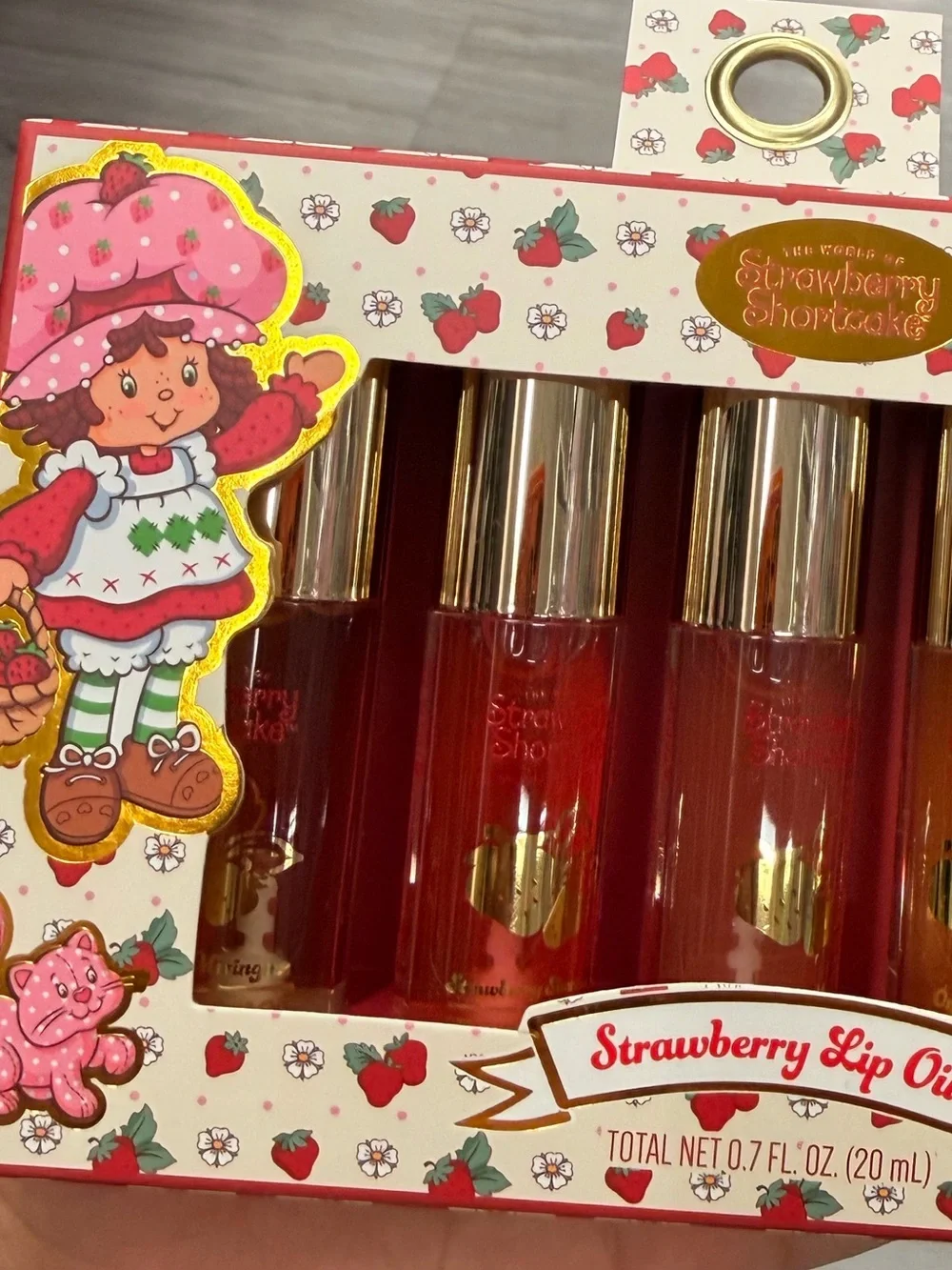 Strawberry Shortcake Pink Strawberry Lip Oil Set